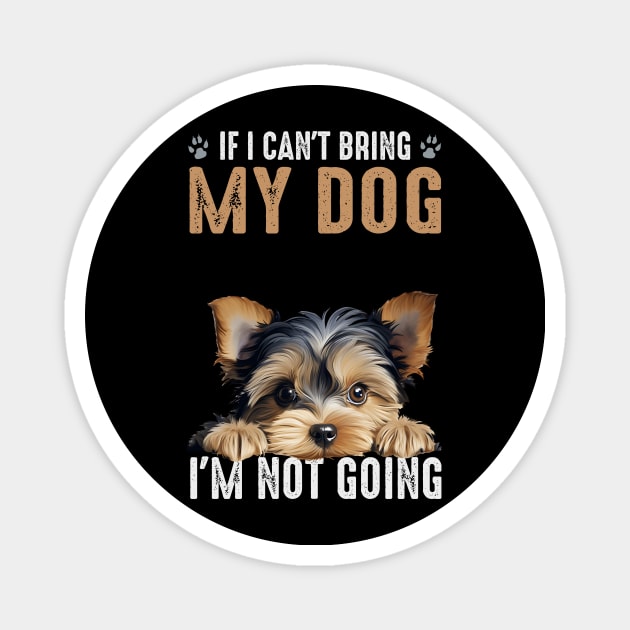 Not Going Yorkie 2 Magnet by Tee Li’s